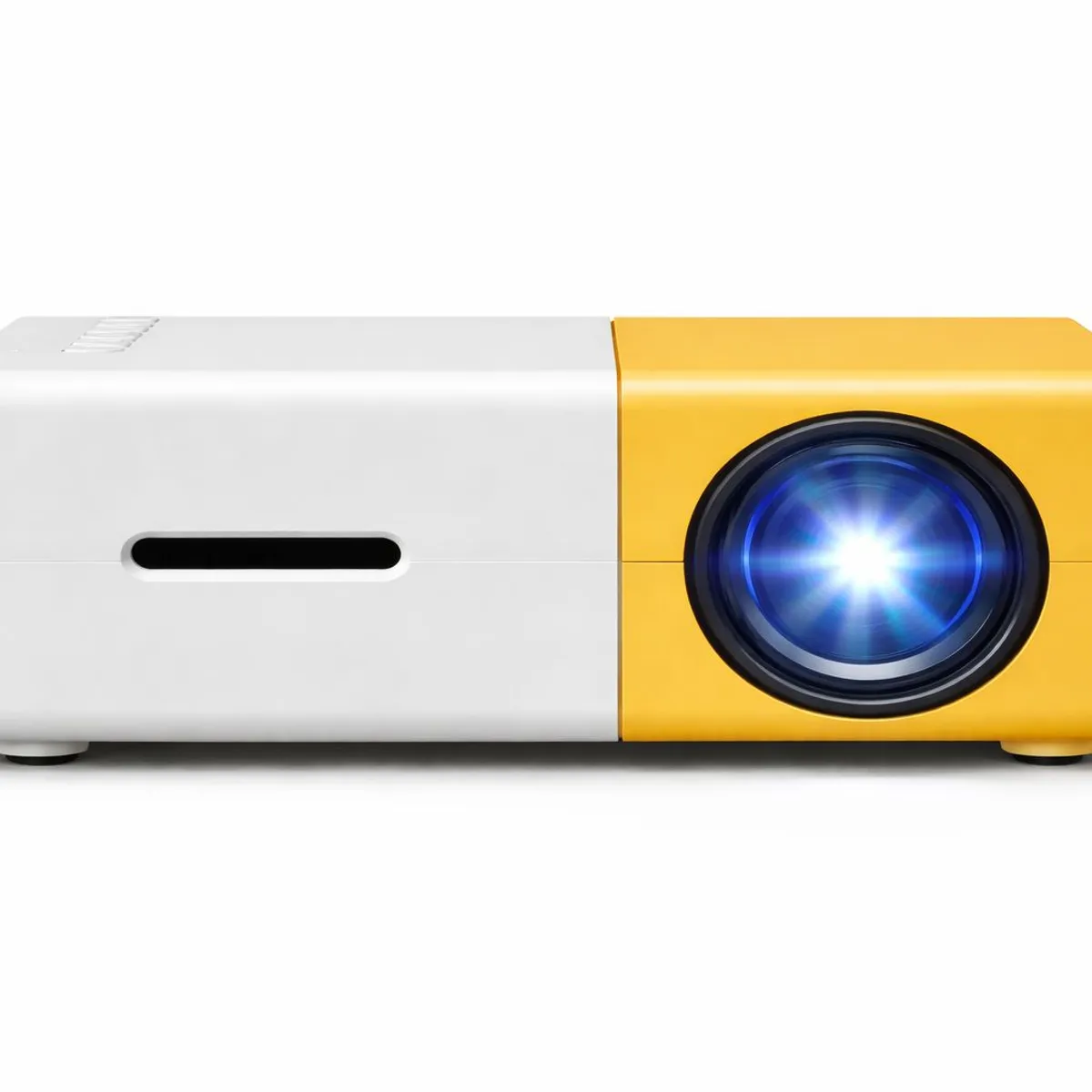 GENERICO - Proyector Portatil HD 1080p Compatible Mini YG300 600 Lumenes HDMI USB AV Cine en Casa