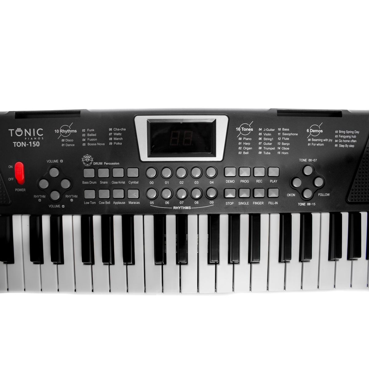 TONIC PIANOS - Teclado Musical Piano 54 Notas Ton-150 Tonic