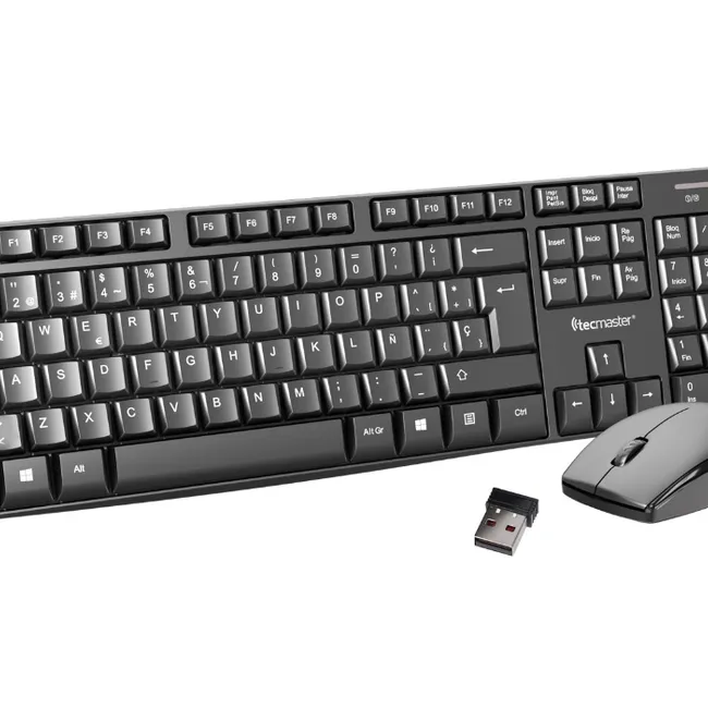 TECMASTER - Combo Kit Teclado y Mouse Inalambrico Tecmaster