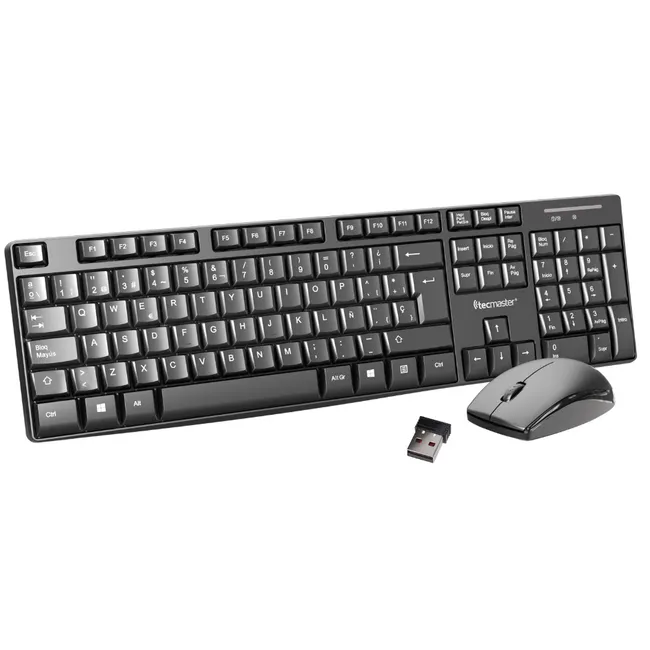 TECMASTER - Combo Kit Teclado y Mouse Inalambrico Tecmaster