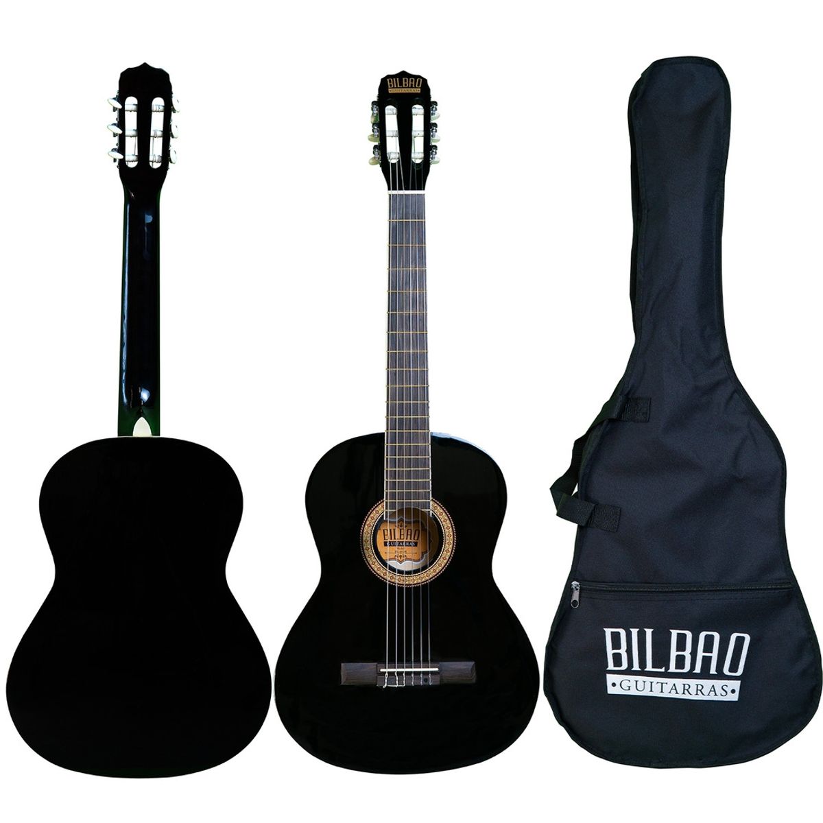 BILBAO - Guitarra Clásica Bilbao BIL-44-BK + Funda
