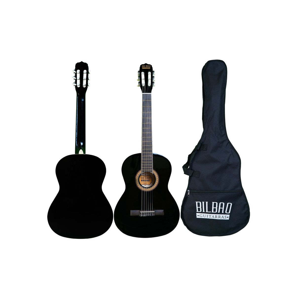 BILBAO - Guitarra Clásica Bilbao BIL-44-BK + Funda
