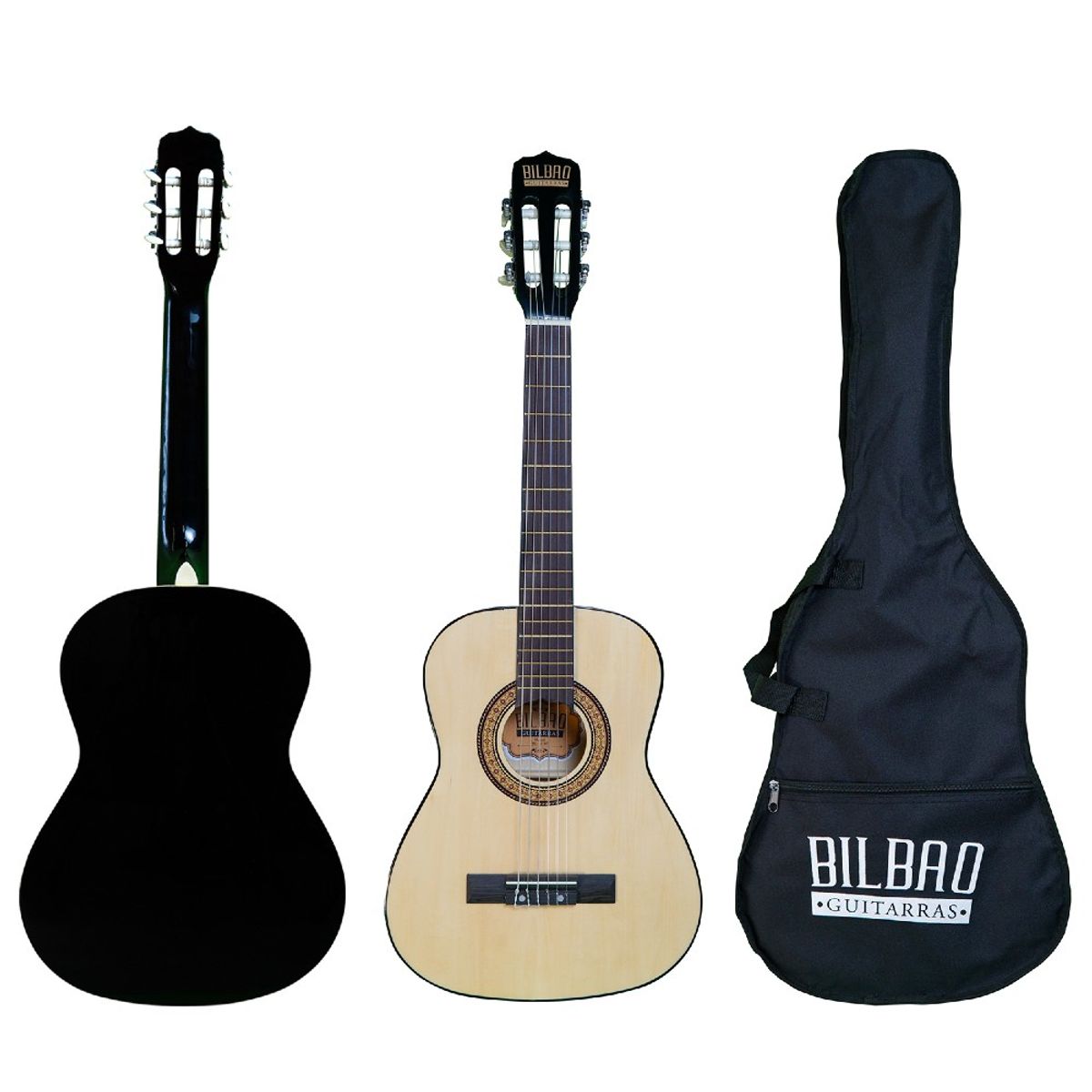 BILBAO - Guitarra Acústica para Niño Bilbao BIL-12-NT + Funda