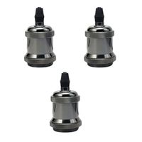 Pack 3 Soquetes E-27 Retro Plateado Vintage