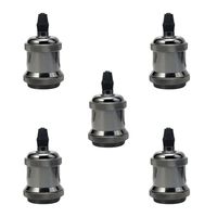 Pack 5 Soquetes E-27 Retro Plateado Vintage