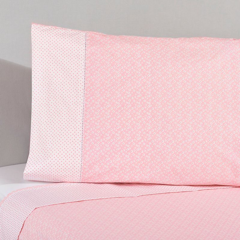 NINA HERRERA - Sábana Estampada Sarita Rosa 220 Hilos 1,5 Plaza