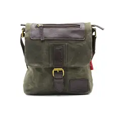 TOPWOLF - Bolso Hombro Olive-Brown ART 972-6