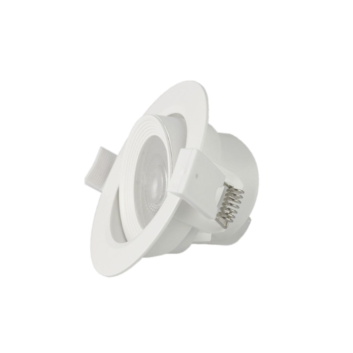 HB LEDS - Foco Basculante LED Embutido Spot 6 ,5W 3000K Redondo Para Cielo