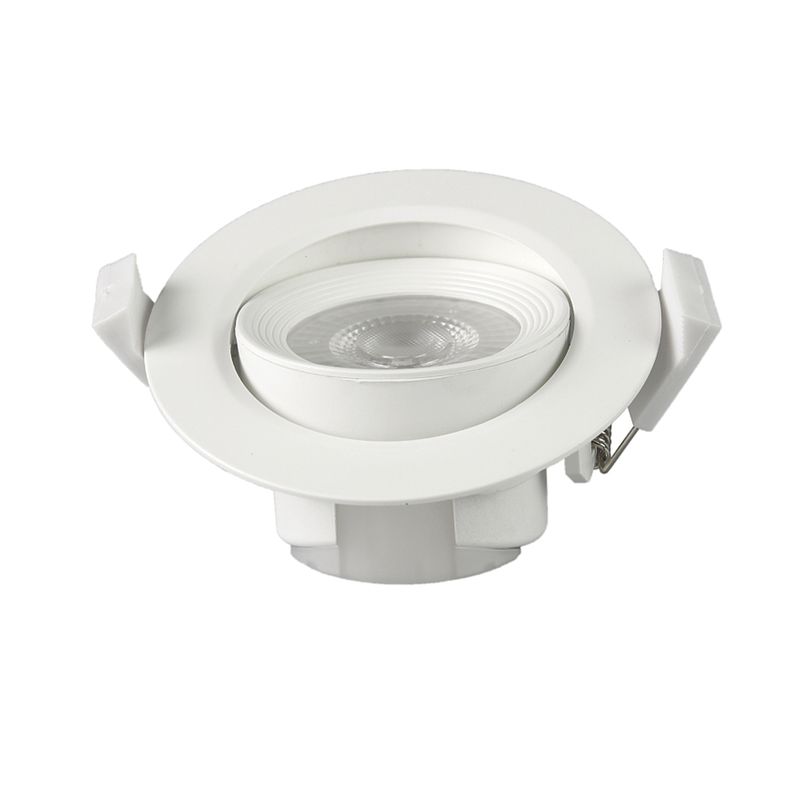 HB LEDS - Foco Basculante LED Embutido Spot 6 ,5W 6500K Redondo Para Cielo