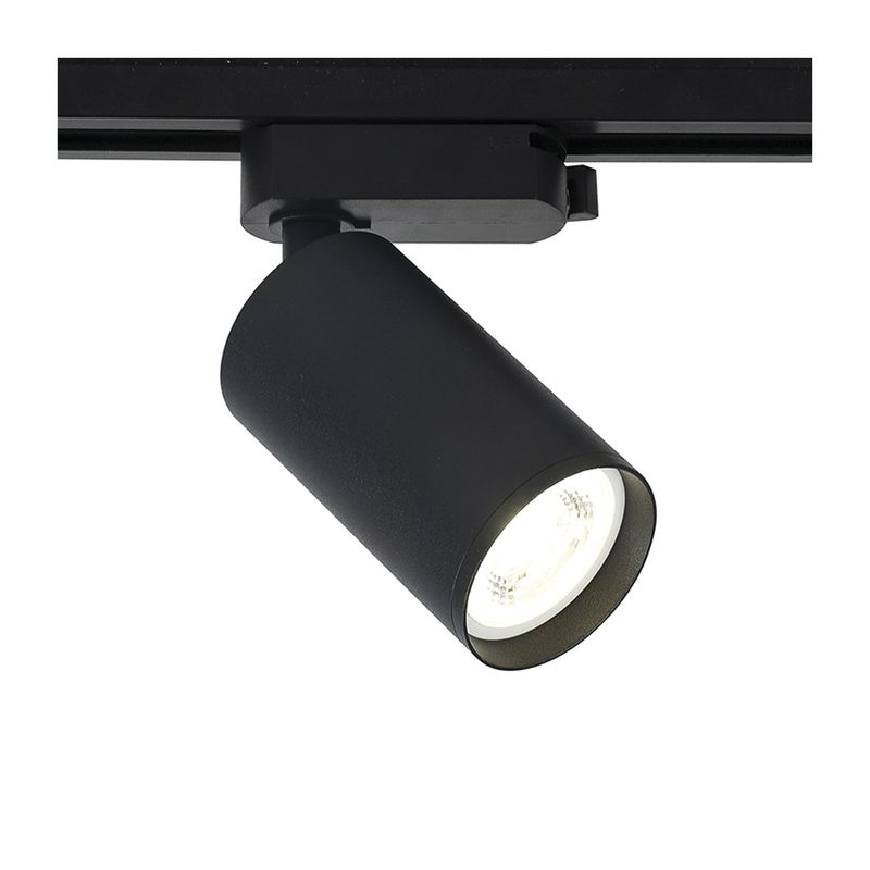 HB LEDS - Foco Decorativo Para Riel Monofásico Gu10 Negro