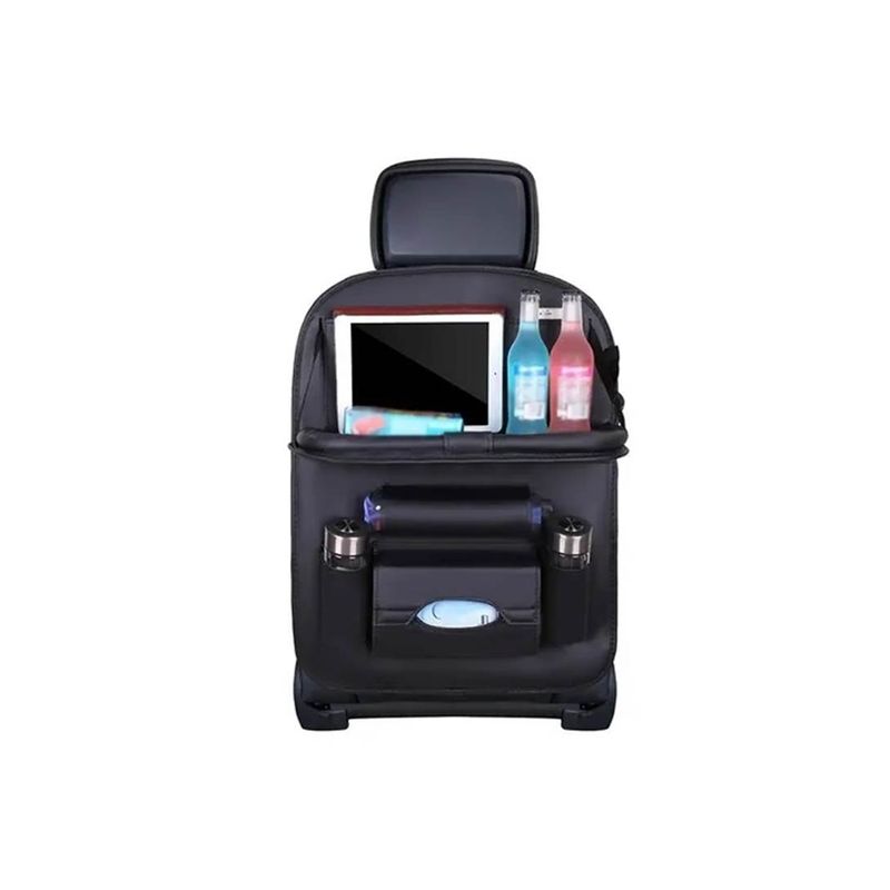 GENERICO - Ecocuero Organizador Auto Respaldo De Asiento Mesa Soport
