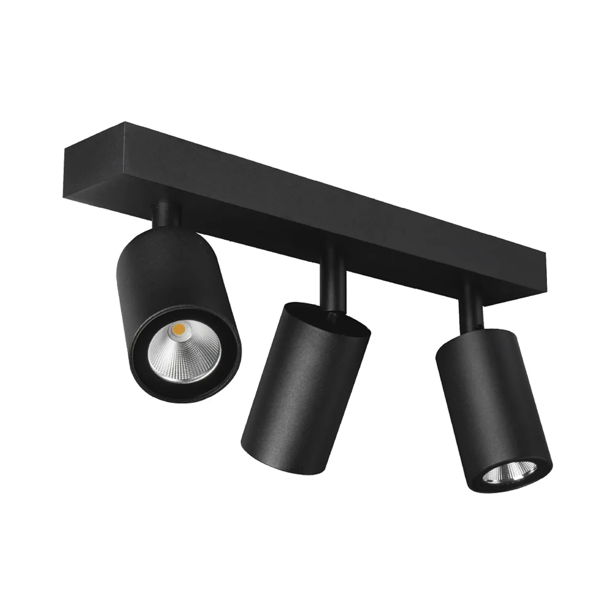 WANT - Foco Spotlight Sobrepuesto Cielo O Muro 3xGU-10 Negro W