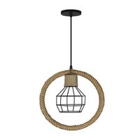 Lámpara Colgante Estilo Rústico Circular E-27