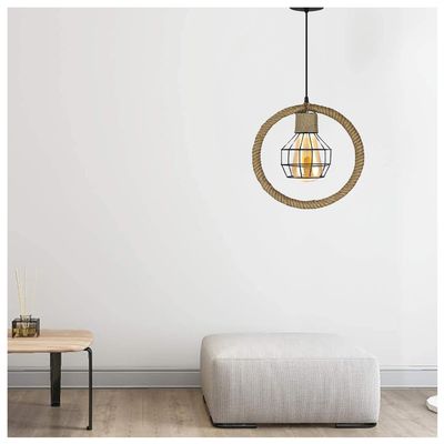 Imagen 2 del producto Lámpara Colgante Estilo Rústico Circular E-27