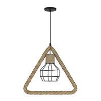 Lámpara Colgante Estilo Rústico Triangular E-27