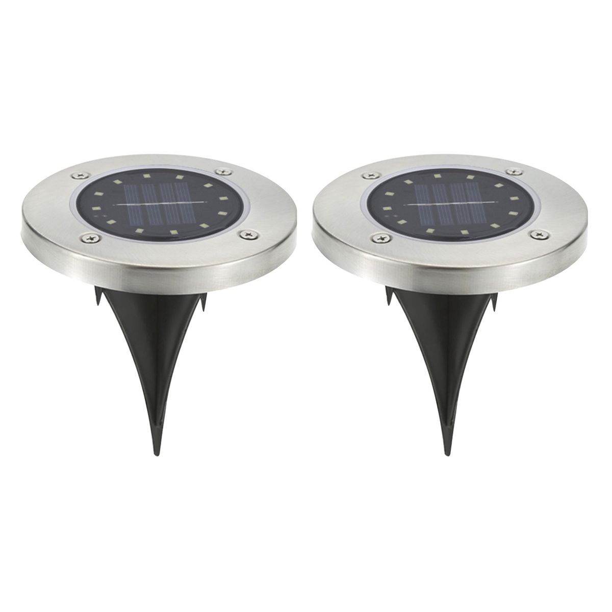 HB LEDS - Pack 2 Estaca Solar LED Luz Neutra