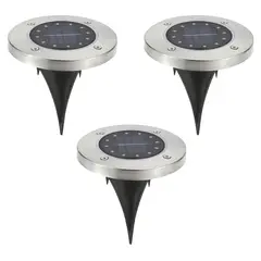 HB LEDS - Pack 3 Estaca Solar LED Luz Cálida