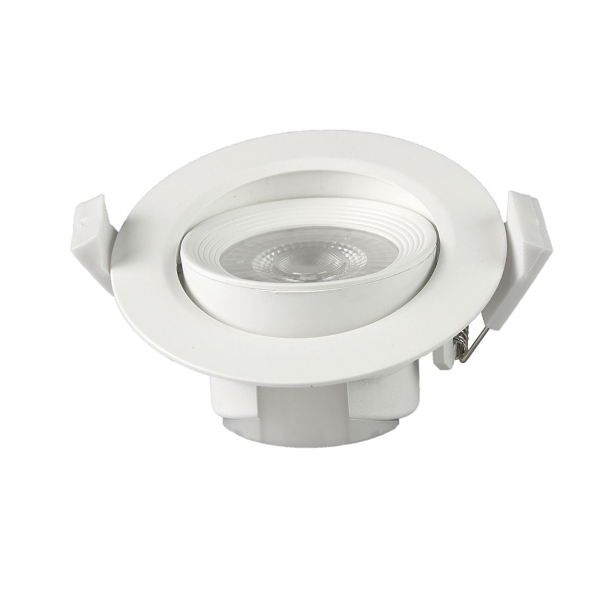 HB LEDS - Pack 3 Foco Basculante LED Embutido Spot 6,5W 6500K Redondo Para Cielo