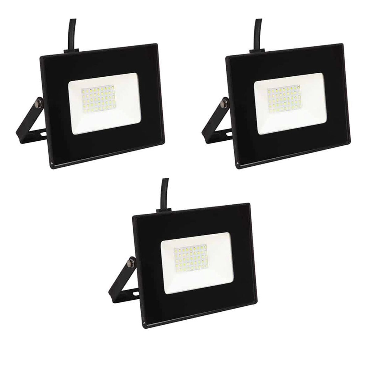 WANT - Pack 3 Foco Proyector De Area Led Exterior 50w Sec Frío