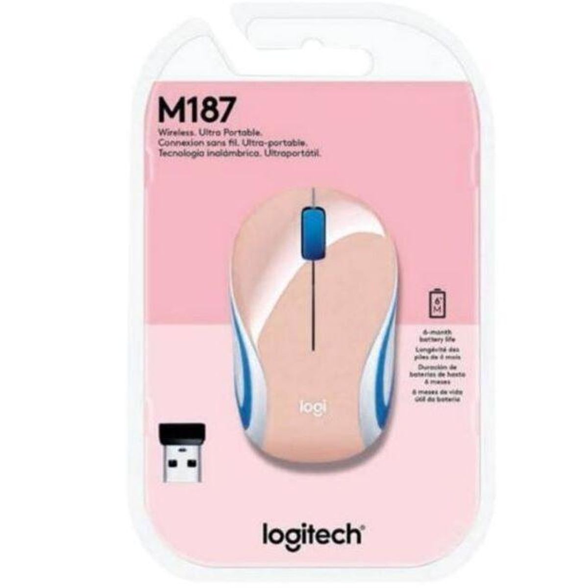 LOGITECH - Mouse Logitech Blossom M187 Inalámbrico