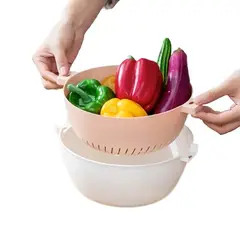 GENERICO - Set Bowl y colador pocillo Color Damasco 8024 1,7 litros