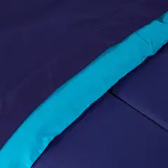 ARTHOME - COMBO 49 PLUMON BICOLOR AZUL CELESTE 2 PLAZAS