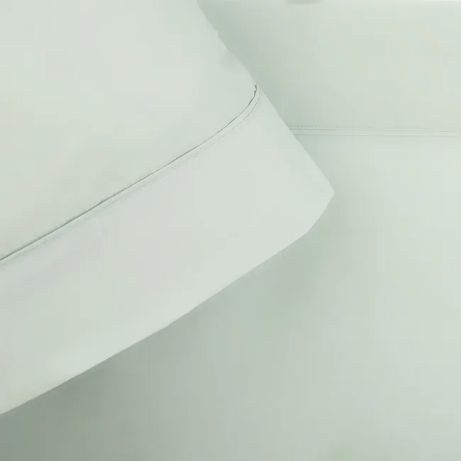 NINA HERRERA - Sábana Básica Lisa Verde Pastel 220 Hilos Super King