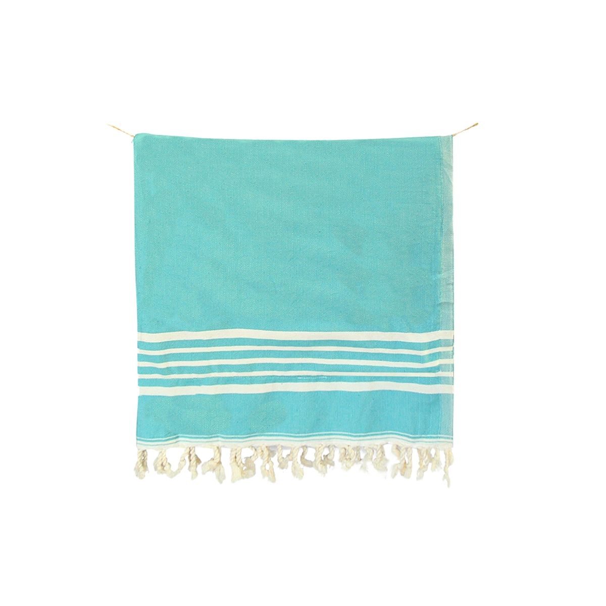 TURKUAZ - Toalla Turca de Algodón Karadeniz Turquesa 0,96 x 1,80 m