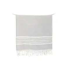 TURKUAZ - Toalla Turca Karadeniz Gris 0,96 x 1,80 m