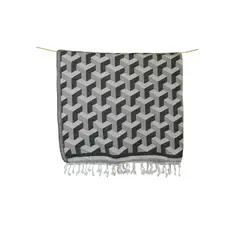 TURKUAZ - Toalla Turca Fethiye Gris 1 m x 2,05 m