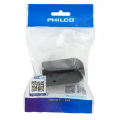 PHILCO - Porta Lamparas E27 Simple 250v 10a Negro
