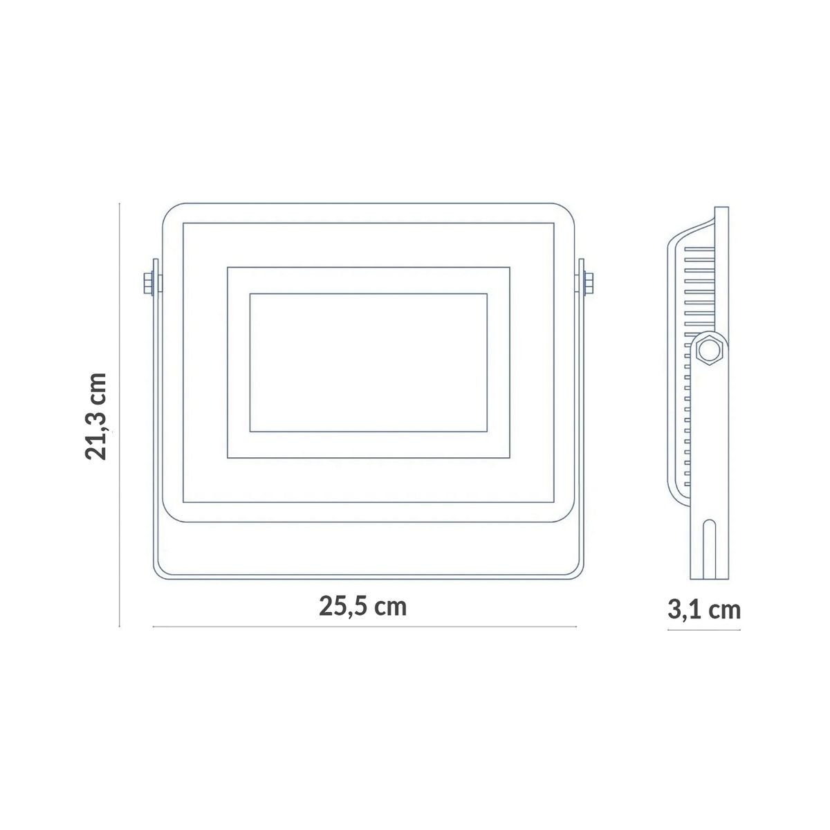 WANT - Proyector de área led 100w Cálido certificación sec