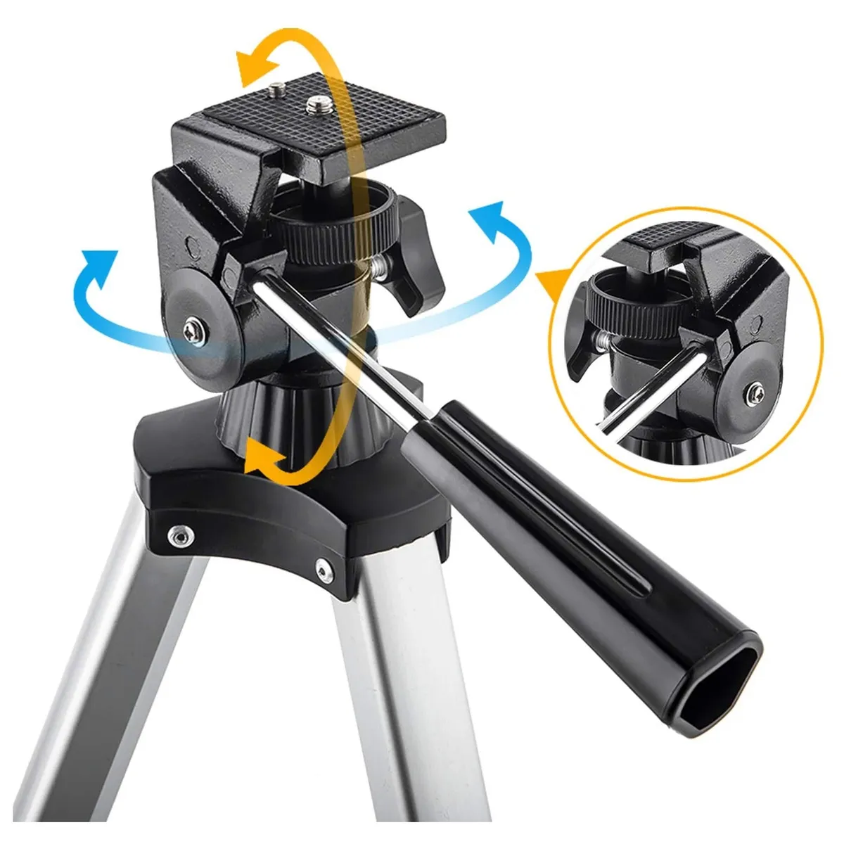 DBLUE - Telescopio Astronómico Portátil Con Trípode Lente óptica 70 mm