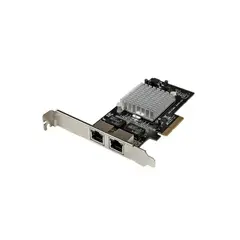 STARTECH - Tarjeta Red Gigabit Ethernet 2 Puertos RJ45 Chip Intel i350