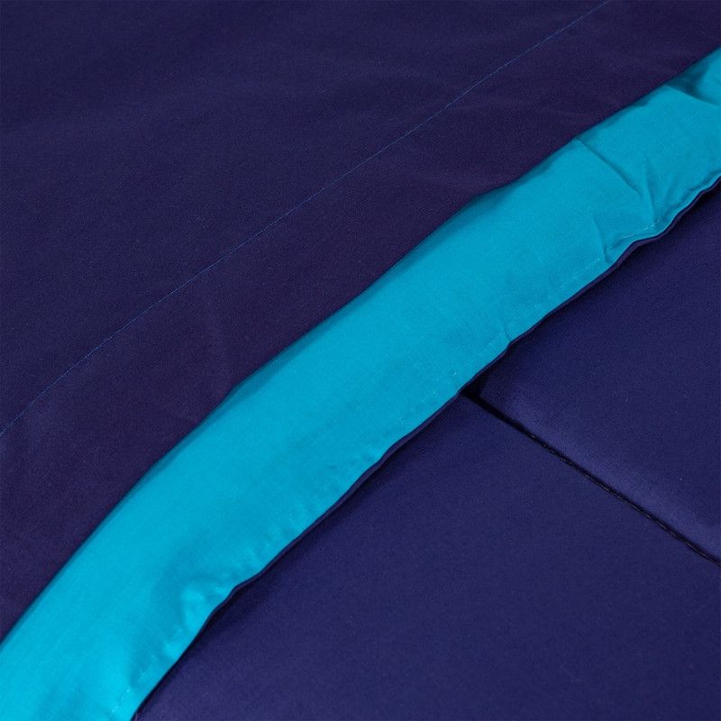 ARTHOME - COMBO 10 PLUMON BICOLOR AZUL CELESTE 1.5 PLAZAS