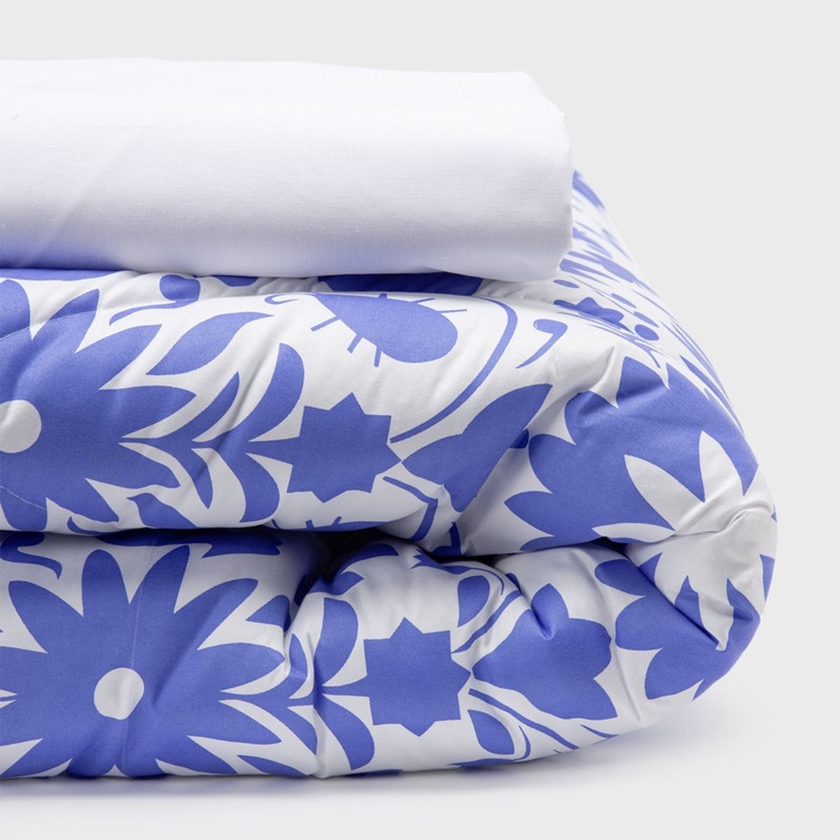 ARTHOME - COMBO 40 PLUMON MEXICO REVERSIBLE AZUL 2 PLAZAS