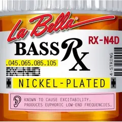 LA BELLA - Set Bajo Eléctrico 4 45-105 Rx-N4D