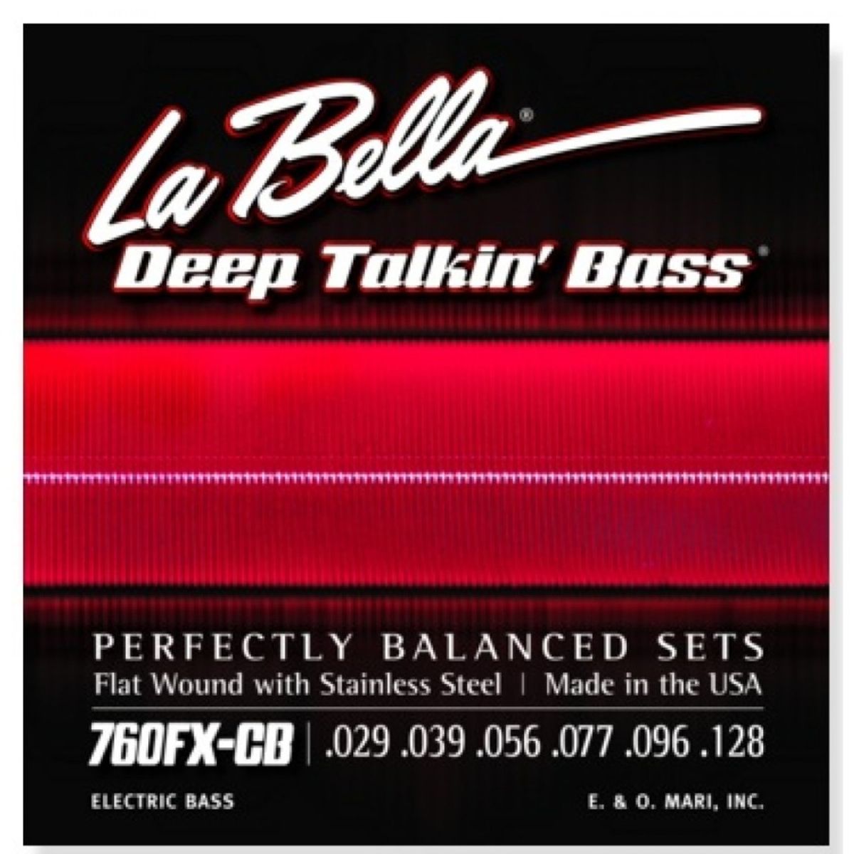 LA BELLA - Set Bajo Electrico 760Fxcb Flat Chri La Bella