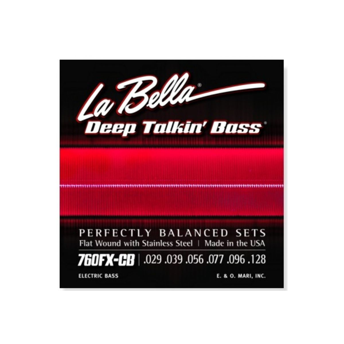 LA BELLA - Set Bajo Electrico 760Fxcb Flat Chri La Bella