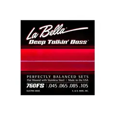 LA BELLA - Set Bajo Eléctrico Flat Medium 4 45-105 760Fs