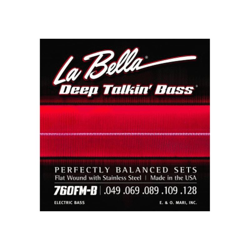 LA BELLA - Set Bajo Eléctrico Flat Medium 5 49-128 760Fmb