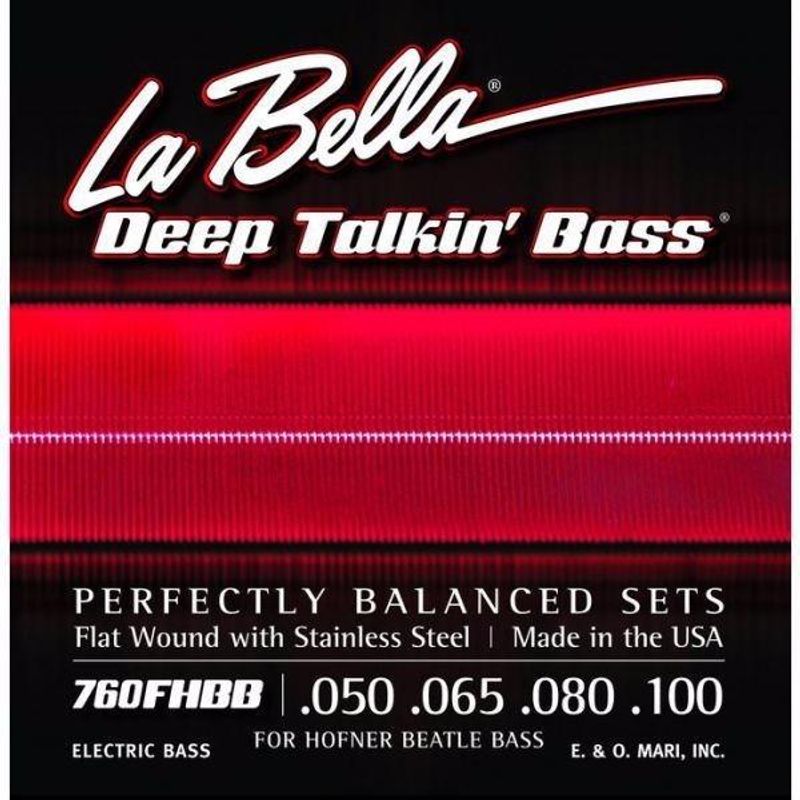 LA BELLA - Set Bajo Eléctrico Hofner Beatles 4 50-100 760Fhbb