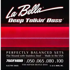 LA BELLA - Set Bajo Eléctrico Hofner Beatles 4 50-100 760Fhbb