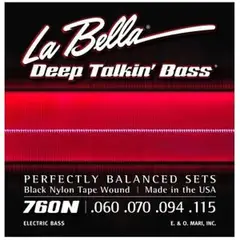 LA BELLA - Set Bajo Eléctrico Nylon 4 60-115 760N
