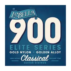 LA BELLA - Set Cuerdas Guitarra Clásica (Agudas Doradas) 900 LABELLA.
