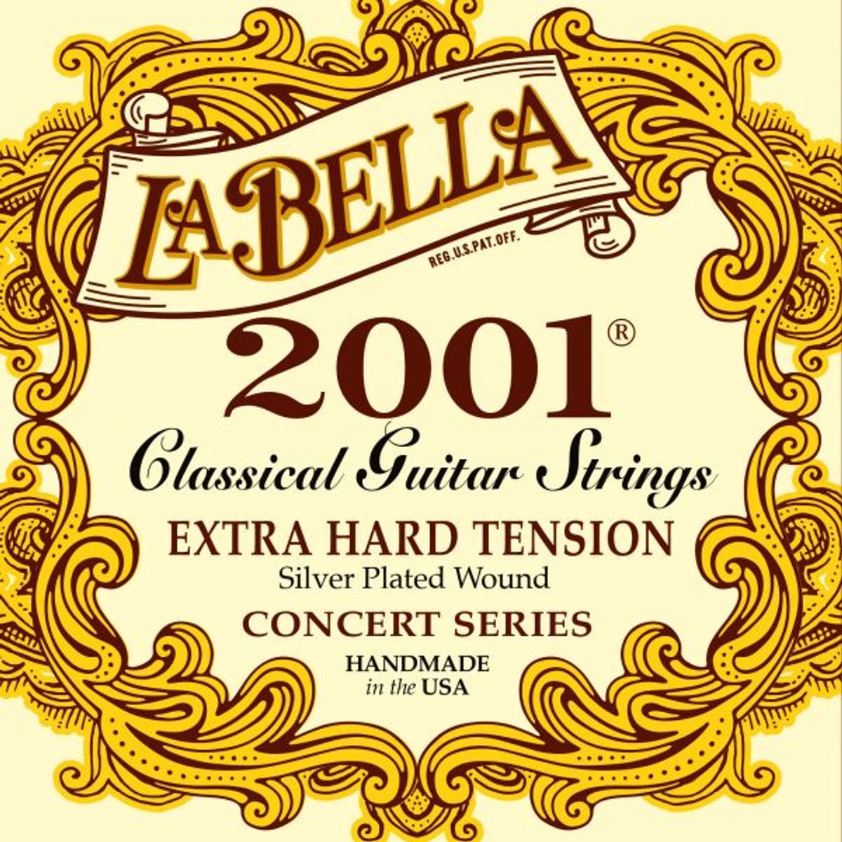 LA BELLA - Set Cuerdas Guitarra Clás La Bella 2001 (Tensión Extra Alta)