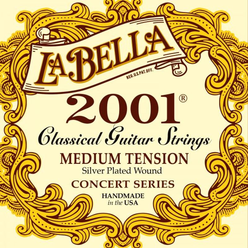LA BELLA - Set de Cuerdas Guitarra Clásica La Bella (Tensión Media) 2001Mt