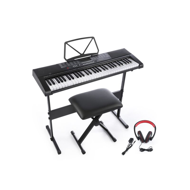 TONIC PIANOS - Teclado 61 Teclas Ton-630 Full Pack Tonic