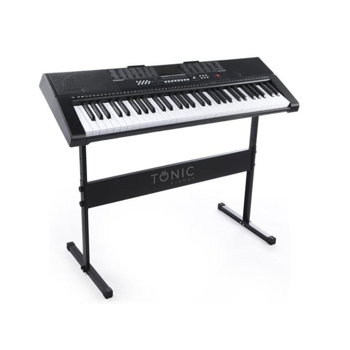 TONIC PIANOS - Teclado Musical Piano 61 Notas+Stand Ton-630