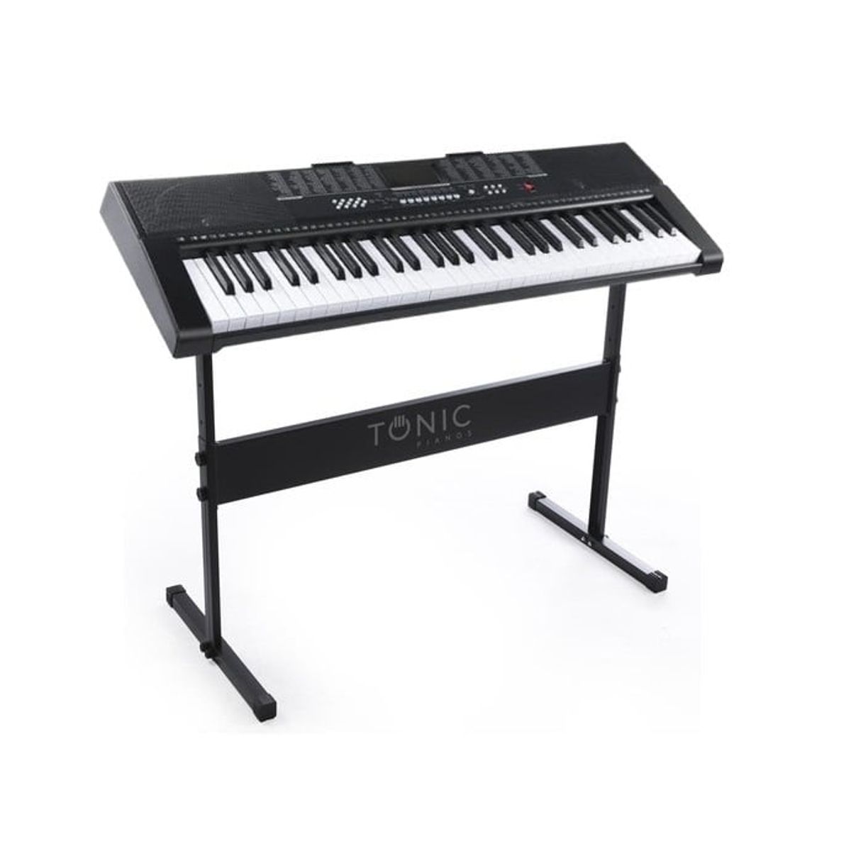 TONIC PIANOS - Teclado Musical Piano 61 Notas+Stand Ton-630